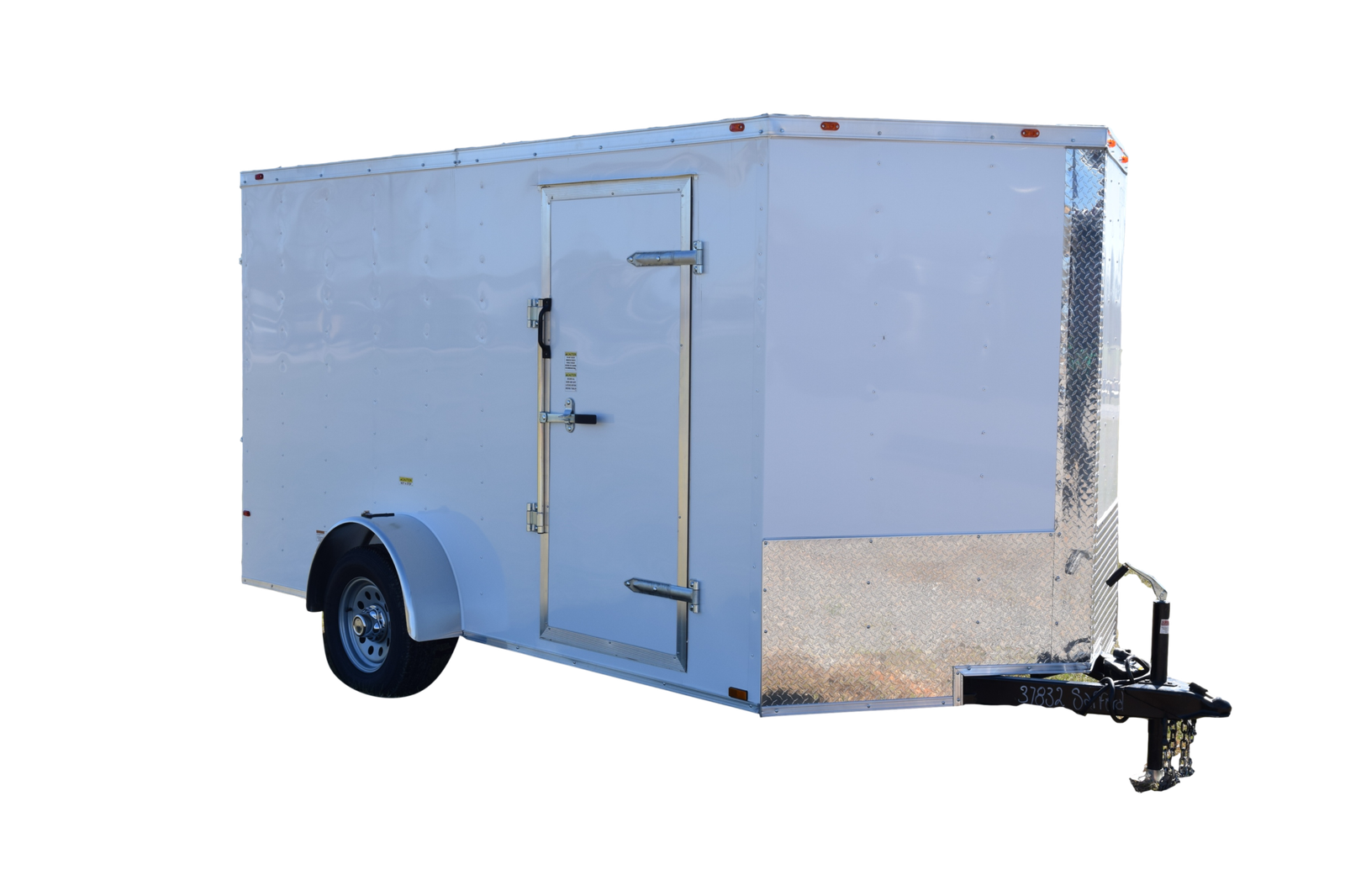 DSC_0619_clipped_rev_1.png CY211 Cynergy 7x12 Enclosed Trailer SA White - Image 1