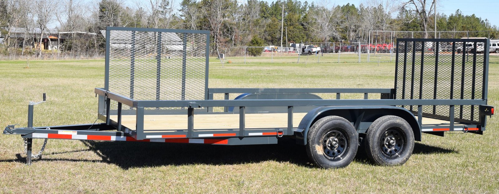 DSC_0621-side-gate-scaled-1.jpg CA136 Cailber 7x16 Utility Trailer HD W/ Side Gate - Image 1