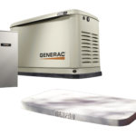 Generac Guardian 24KW Home Standby Generator W/ Wi-Fi & 200ASE Transfer Switch & Gen Pad