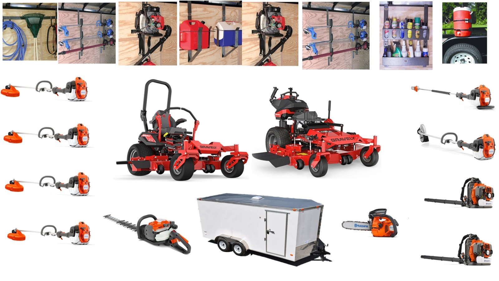 GH514-8.jpg GH514 Gravely Mower Bundle - Pro Turn ZX 52 Zero Turn 7x16 Enclosed Trailer Pro Walk 36 Hydro Walk Behind - Image 1