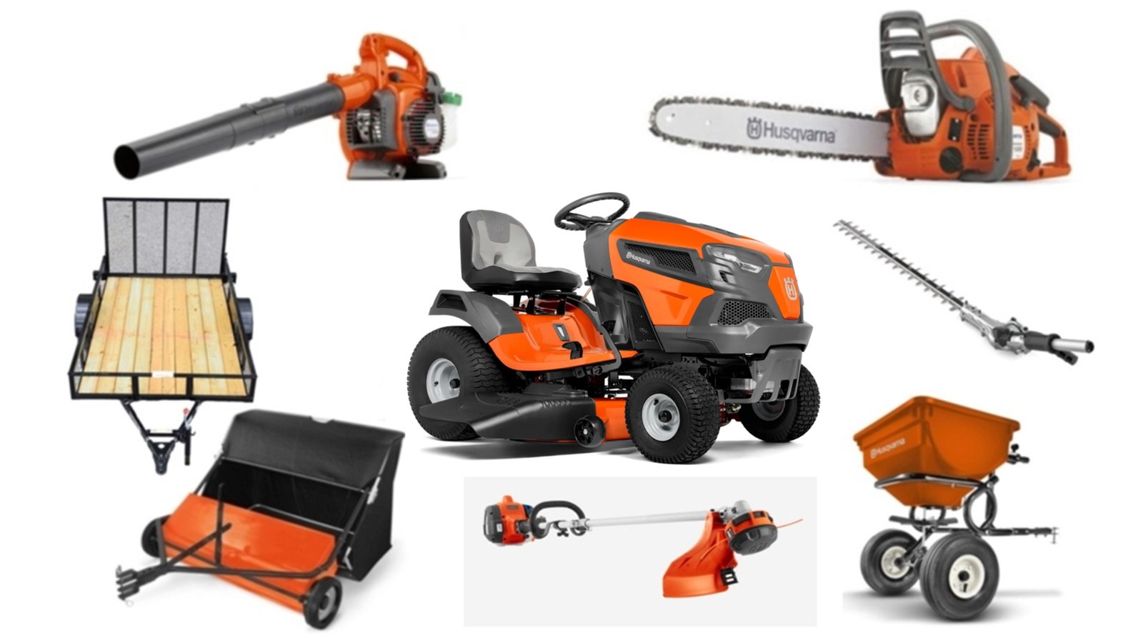 HH106-3.jpg HH106 Husqvarna Mower Bundle - TS146XK Lawn Tractor 125B Blower 330LK Trimmer - Image 1