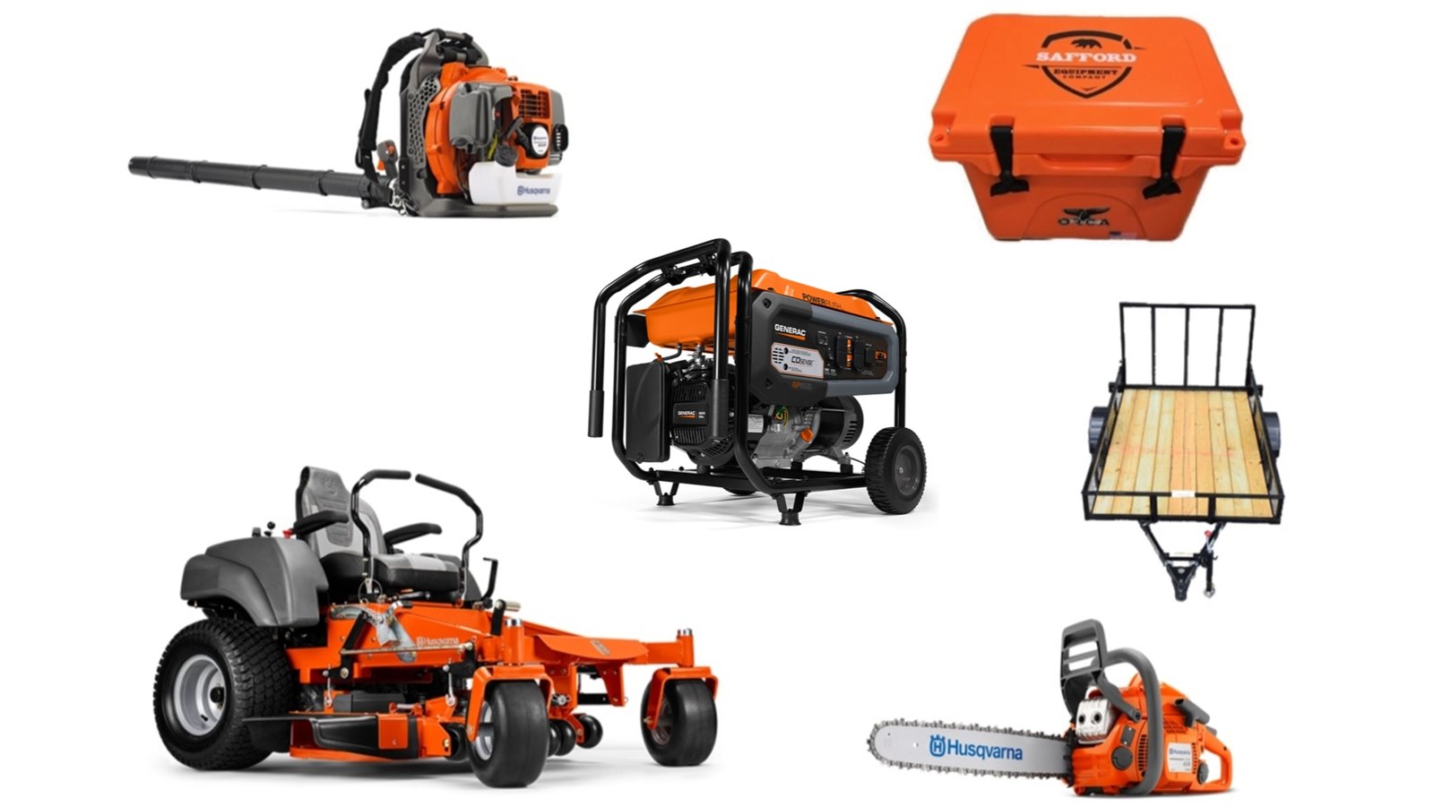 HH4147-1.jpg HH4147 Husqvarna Mower Bundle - MZ 54 Zero Turn 120 II Chainsaw 7672 Generator - Image 1