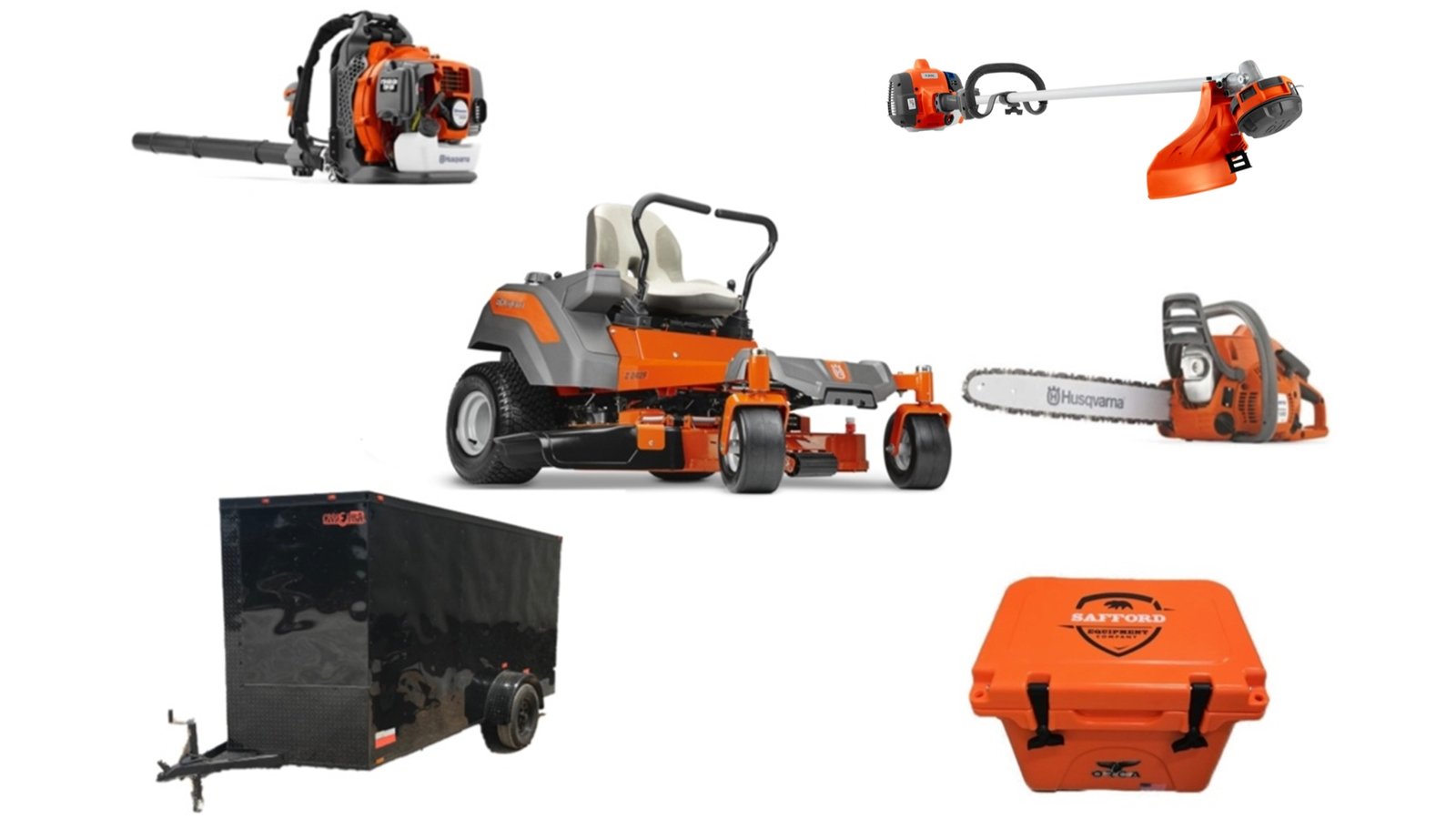 HH4226-1.jpg HH4226 Husqvarna Mower Bundle - Z242F Zero Turn 150BT Blower 122L Trimmer - Image 1