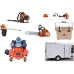 HH464 Husqvarna Mower Bundle - MZ 61 Zero Turn 150BT Blower 7x12 Enclosed Trailer (Scratch & Dent)