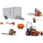 HH465 Husqvarna Mower Bundle - MZ 61 Zero Turn 350BT Blower 7x12 Enclosed Trailer