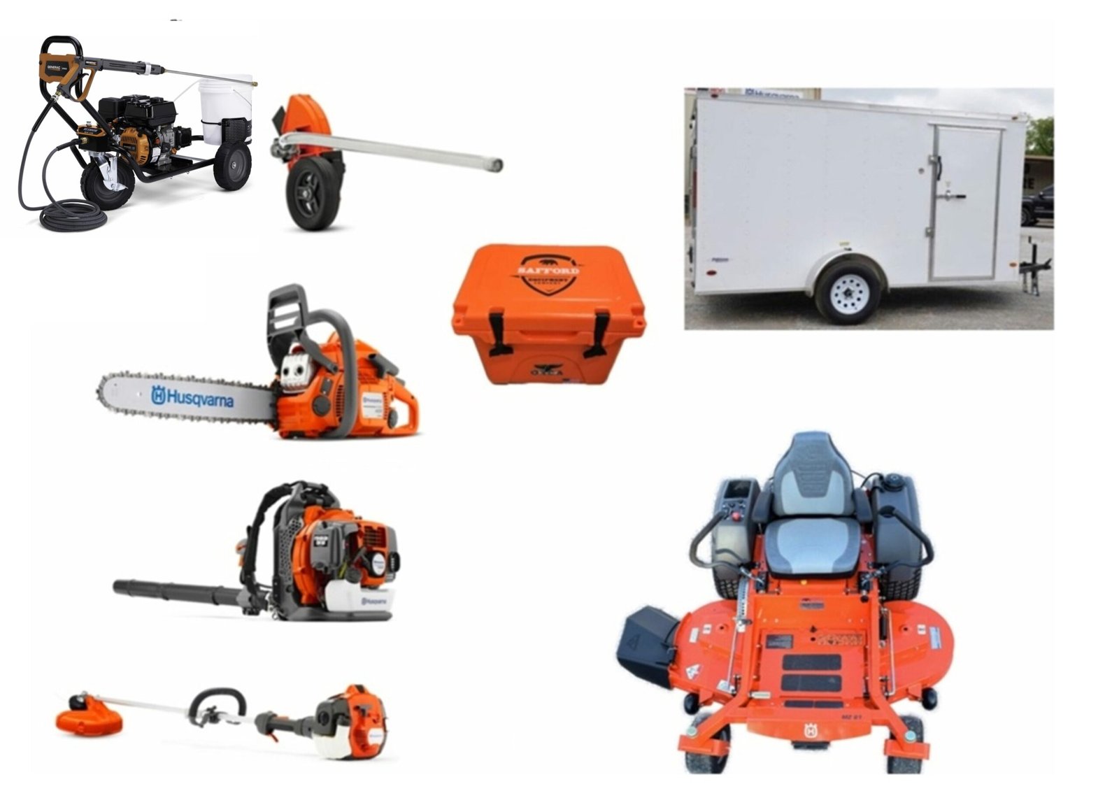 HH466-6-scaled-1.jpg HH466 Husqvarna Mower Bundle - MZ 61 Zero Turn 150BT Blower 7x12 Enclosed Trailer - Image 1