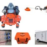 HH467 Husqvarna Mower Bundle - MZ 61 Zero Turn 122L Trimmer 7x12 Enclosed Trailer