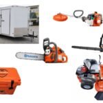 HH468 Husqvarna Mower Bundle - MZ 61 Zero Turn 350BT Blower 7x12 Enclosed Trailer