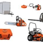 HH469 Husqvarna Mower Bundle - MZ 61 Zero Turn 350BT Blower 7x12 Enclosed Trailer (Scratch & Dent)