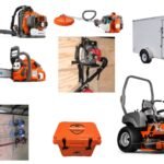 HH471 Husqvarna Mower Bundle - MZ 61 Zero Turn 350BT Blower 7x12 Enclosed Trailer