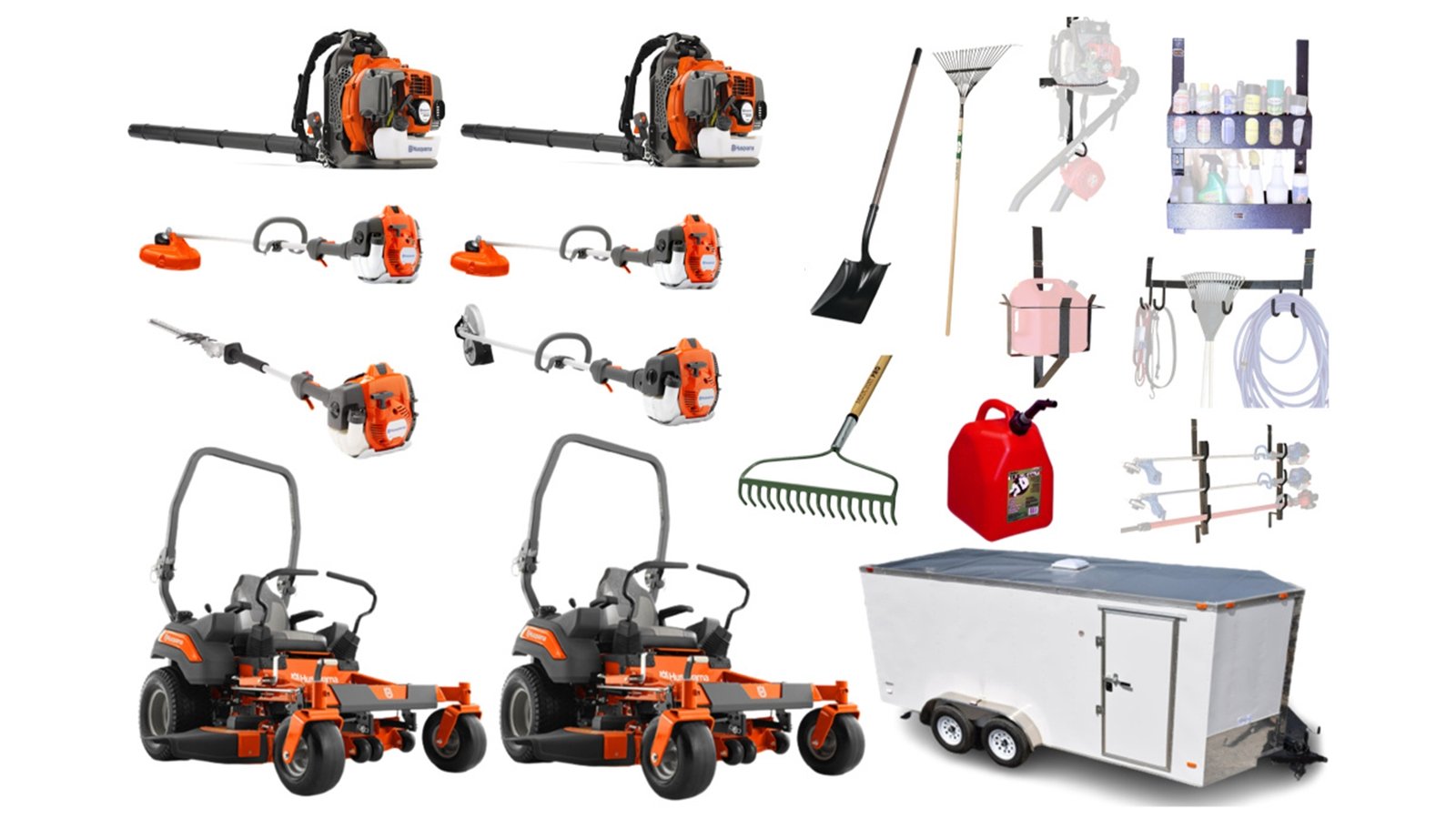 HH506-5.jpg HH506 The Landscaper - Husqvarna Z454 Zero Turn Mower Bundle - Image 1