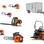 HH517 Husqvarna Mower Bundle - Z454 Zero Turn 350BT Blower 6x12 Enclosed Trailer