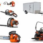 HH518 Husqvarna Mower Bundle - Z454 Zero Turn 350BT Blower 6x12 Enclosed Trailer (Scratch & Dent)