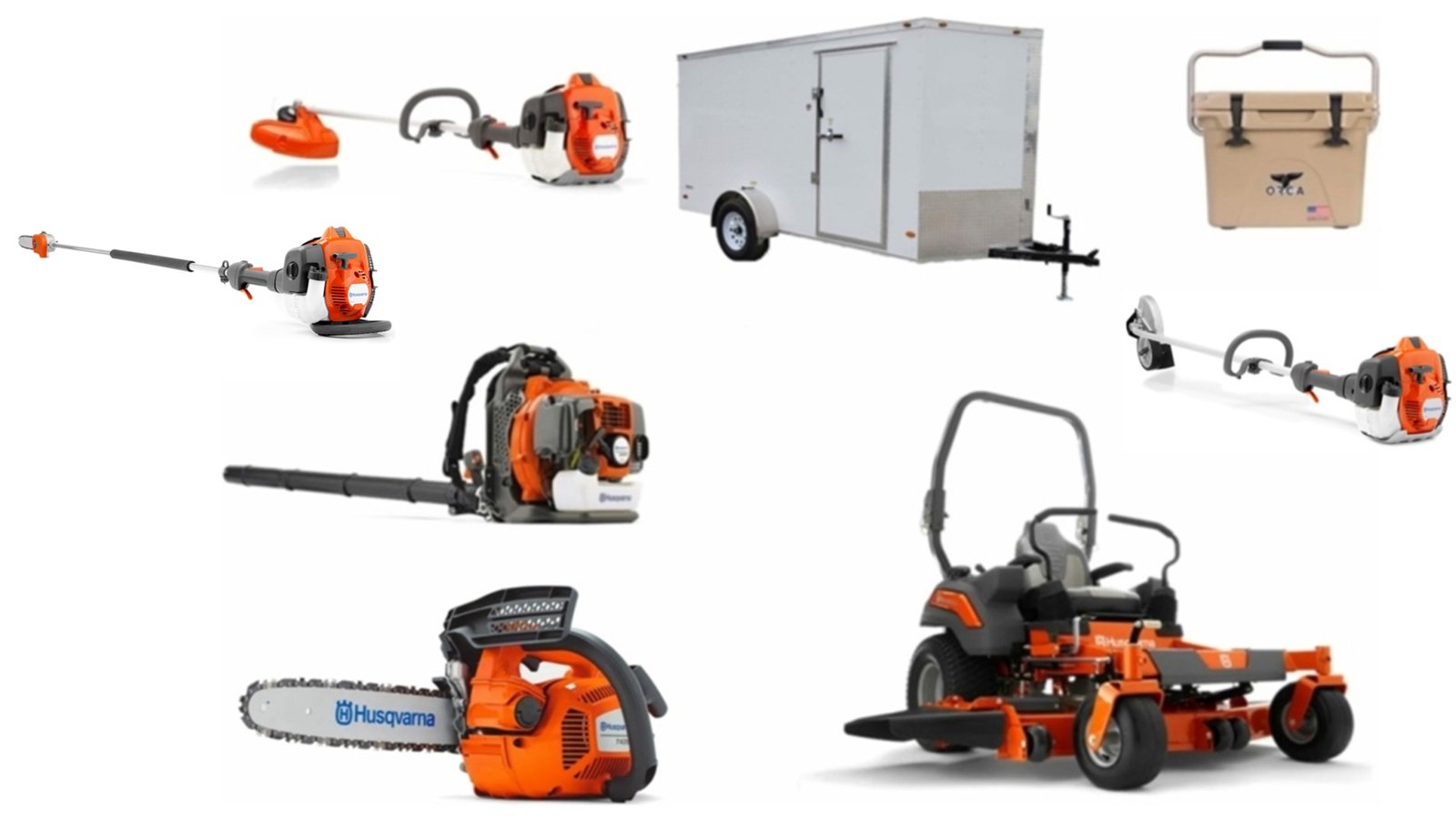HH520-5.jpg HH520 Husqvarna Mower Bundle - Z460 Zero Turn 350BT Blower 7x12 Enclosed Trailer - Image 1