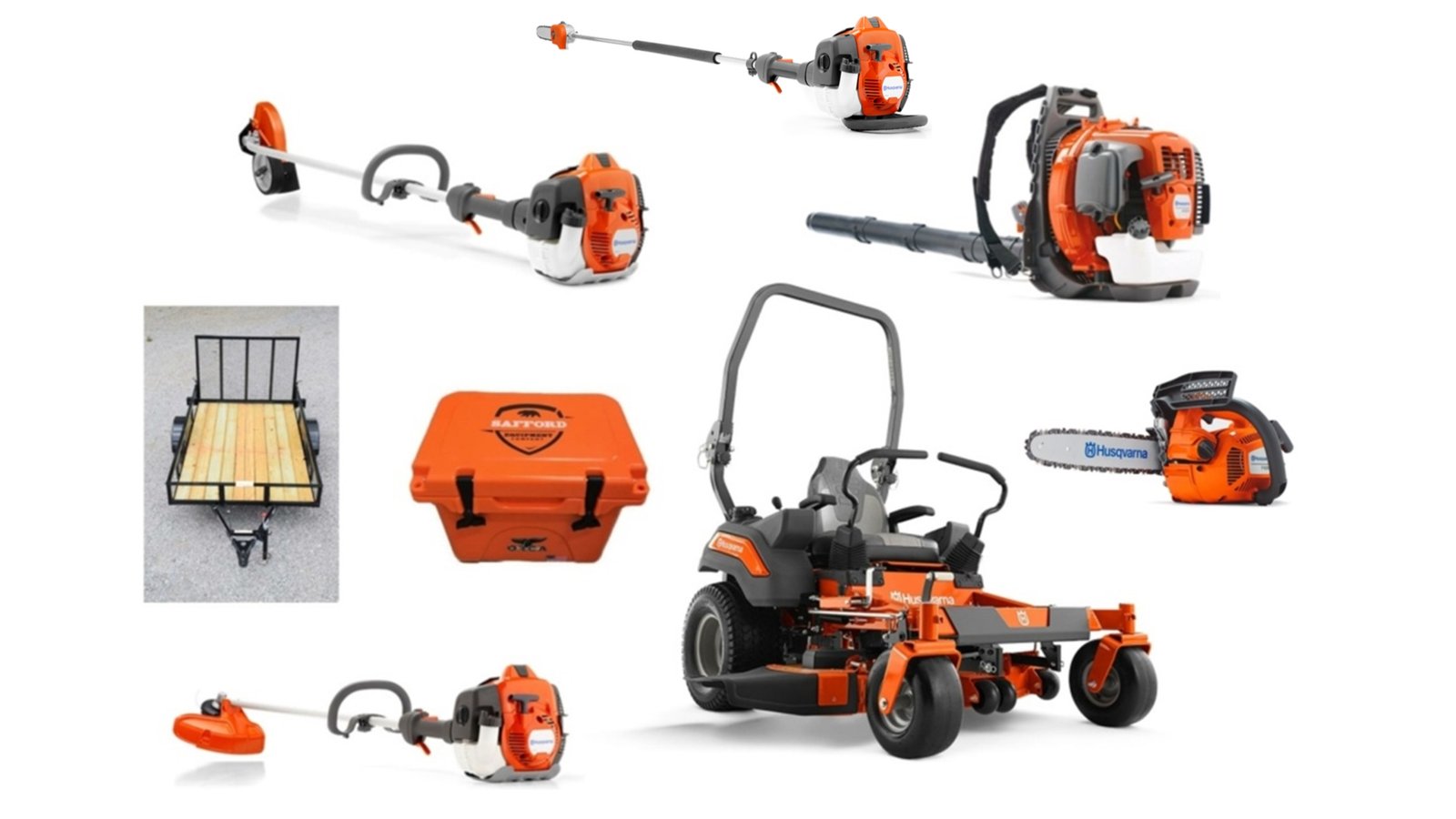 HH532-2.jpg HH532 Husqvarna Mower Bundle - Z454 Zero Turn 560BTS Blower 525L Trimmer - Image 1