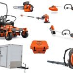 HH534 Husqvarna Mower Bundle - Z454 Zero Turn 560BTS Blower 6x12 Enclosed Trailer