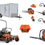 HH535 Husqvarna Mower Bundle - Z454 Zero Turn 560BTS Blower 6x12 Enclosed Trailer