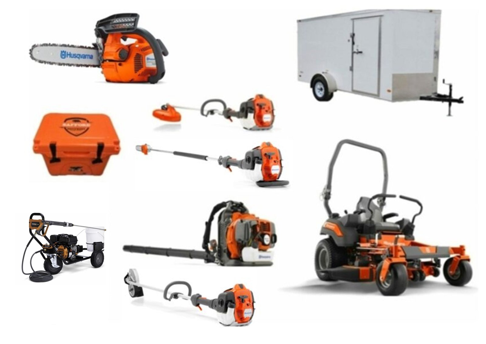 HH540-9-scaled-1.jpg HH540 Husqvarna Mower Bundle - Z460 Zero Turn 350BT Blower 7x12 Enclosed Trailer - Image 1