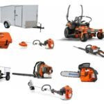 HH541 Husqvarna Mower Bundle - Z460 Zero Turn 350BT Blower 7x12 Enclosed Trailer (Scratch & Dent)