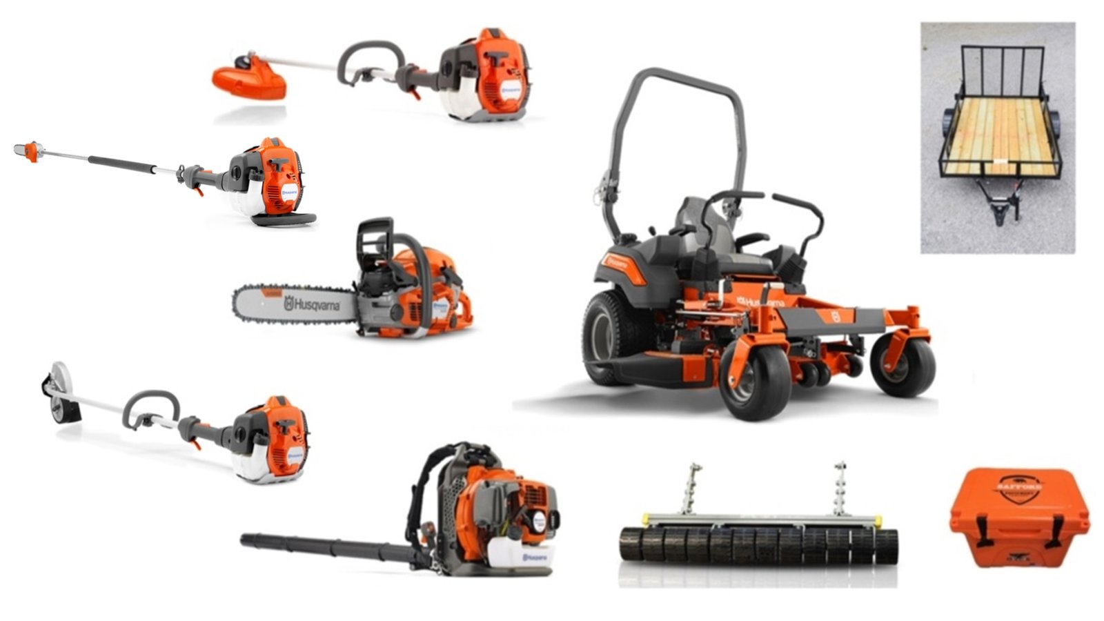 HH565-4.jpg HH565 Husqvarna Mower Bundle - Z454 Zero Turn 350BT Blower T435 Chainsaw - Image 1