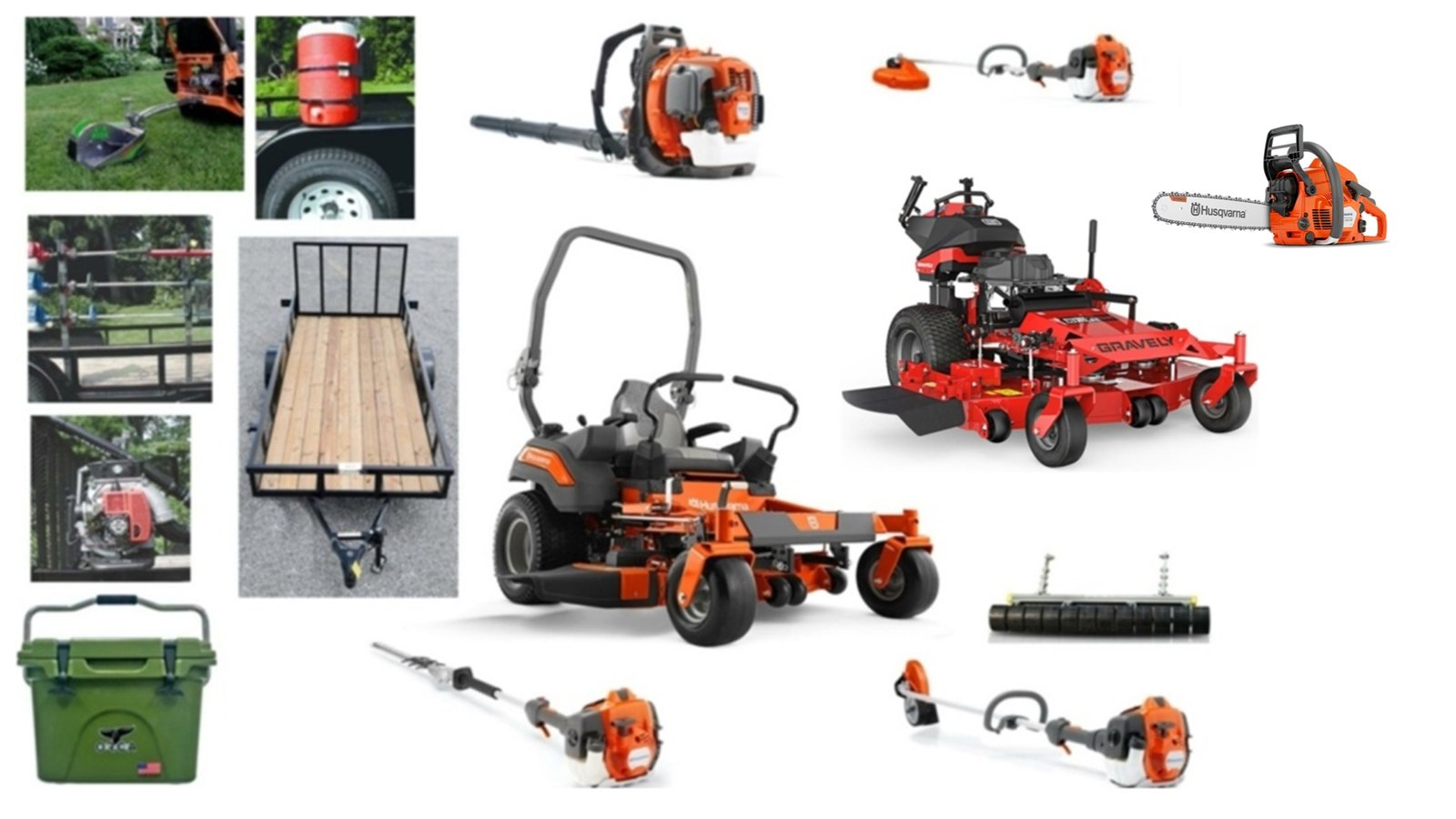 HH568-3.jpg HH568 Pro Scaper Husqvarna Z454 Zero Turn Mower Bundle - Image 1