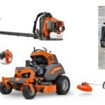 HH714 Husqvarna Mower Bundle - V554 Stand On 350BT Blower 525L Trimmer