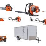 HH734 Husqvarna Mower Bundle - Z554X Zero Turn 560BTS Blower 6x12 Enclosed Trailer (Scratch & Dent)