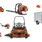 HH735 Husqvarna Mower Bundle - Z560X Zero Turn 560BTS Blower 7x12 Enclosed Trailer