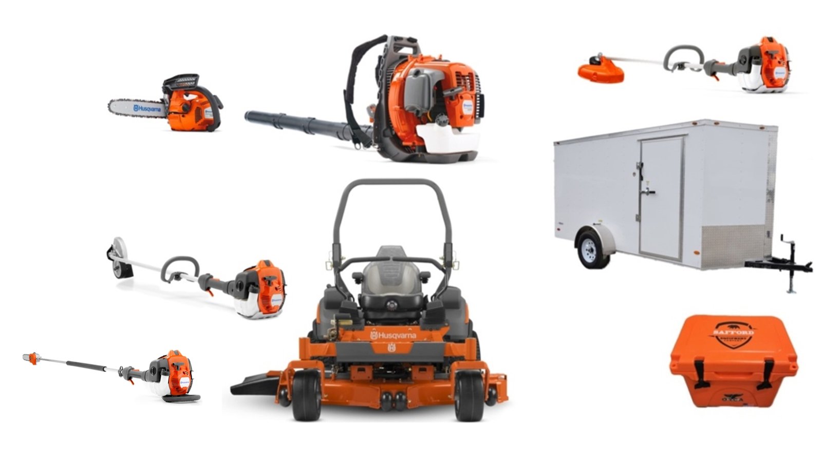 HH735-2.jpg HH735 Husqvarna Mower Bundle - Z560X Zero Turn 560BTS Blower 7x12 Enclosed Trailer - Image 1