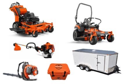 HH739 Husqvarna Mower Bundle - W552 Hydro Walk Z454 Zero Turn 7x16 Enclosed Trailer