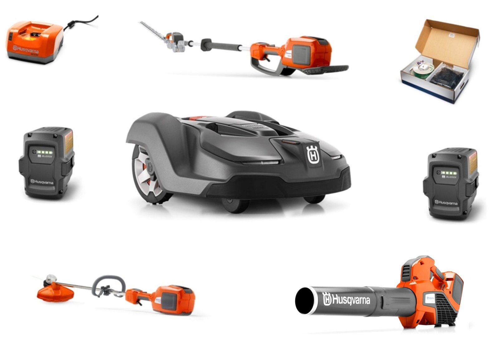 HH820-scaled-1.jpg HH820 Husqvarna Mower Bundle - 450X Automower 520iLX Trimmer 525iB Blower - Image 1