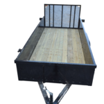 CA126 Caliber 6x14 Utility Trailer HD TA W/ Solid Sides