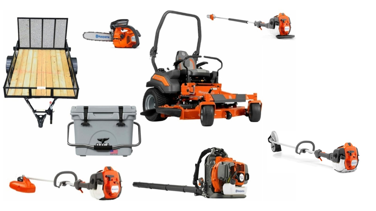 hh586-1.jpg HH586 Husqvarna Mower Bundle - Z460XS Zero Turn 350BT Blower 525L Trimmer - Image 1