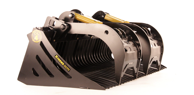 skeleton-bucket-grapple-attachment-1dd.png Construction Attachments 73" Xtreme Duty Skeleton Grapple Bucket - Image 1